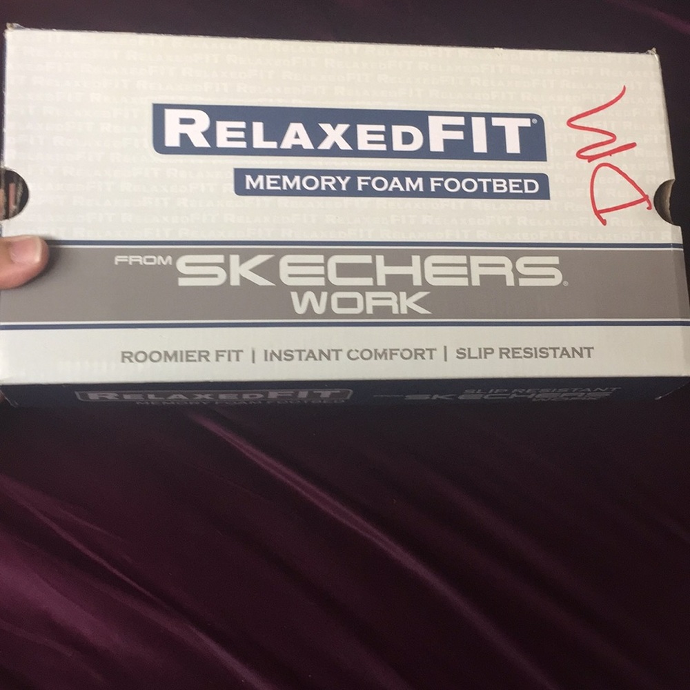 Relaxed Fit Skechers Slip Resistant Work Shoes